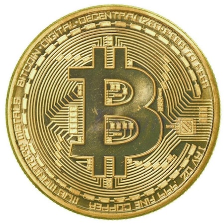 Endless Games Gold Plated Collectible Bitcoin Coin Physical Art Collection Gift EN3287951